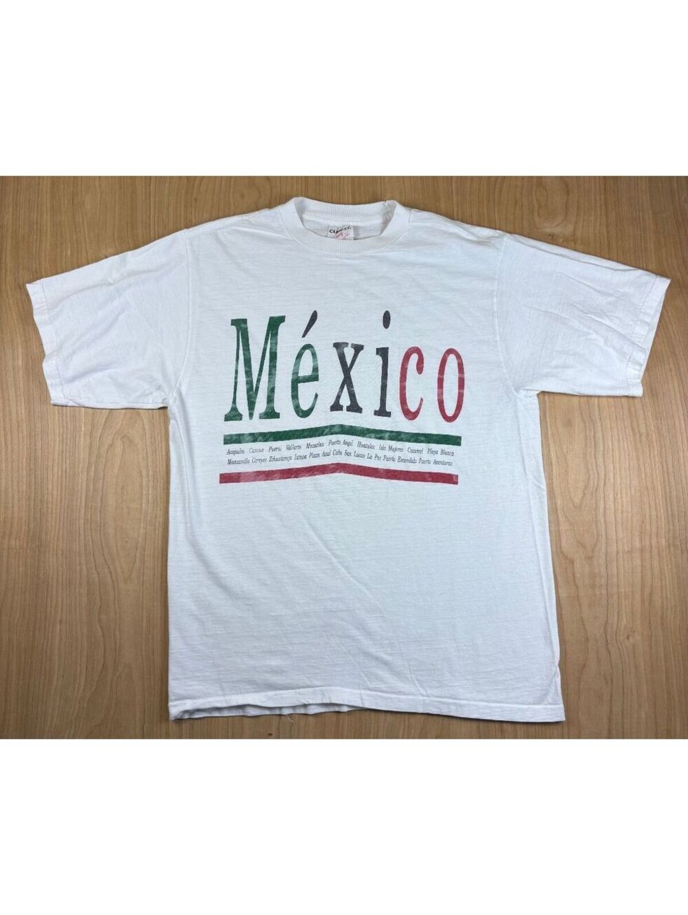 Vintage 80s Mexico tshirt Single Stitch medium cities tourist souvenir travel